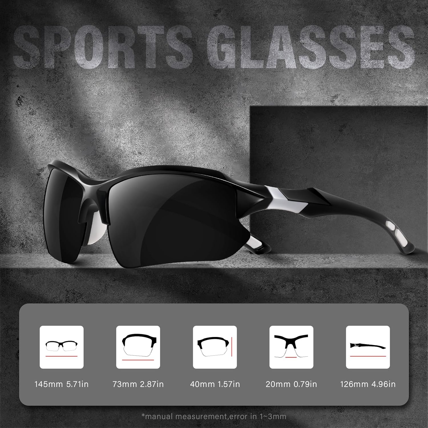 Men's Goggles, Running Glasses - Outdoor Sports Activities recension och pris