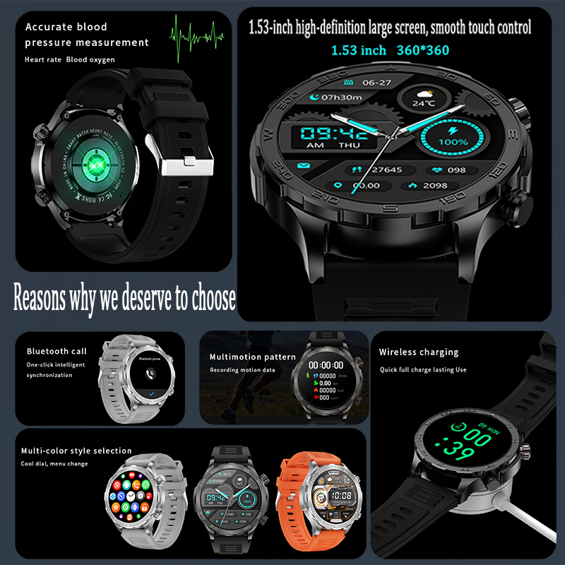 New GPS Track Smart Watch Men  - Outdoor Sport Day recension och pris