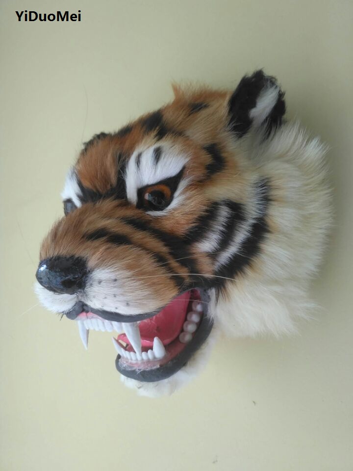 large 24x20cm artificial tiger - Head Racket Boom recension och pris