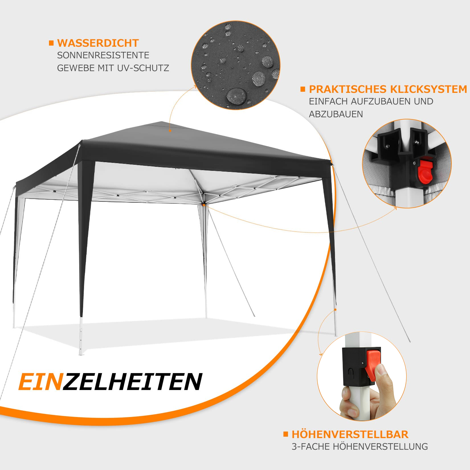 10x10FT Pop up Canopy Tent, 10 - Outdoor Sports Center recension och pris