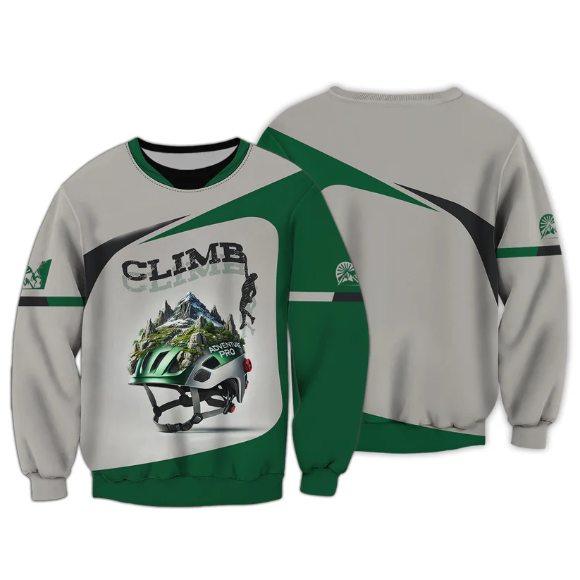 Men's 3D Climbing Print T Shir - Outdoor Sport Club recension och pris
